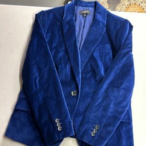 Talbot's Blue Velvet blazer